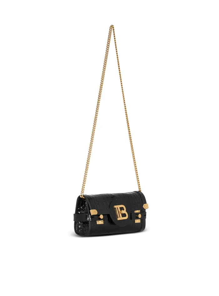 BBuzz Pouch 23 Leather Clutch Black Women Balmain Clutches