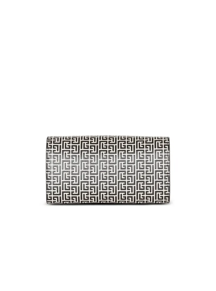 BBuzz Wallet In Monogrammed Embossed Calfskin Black Women Balmain Clutches