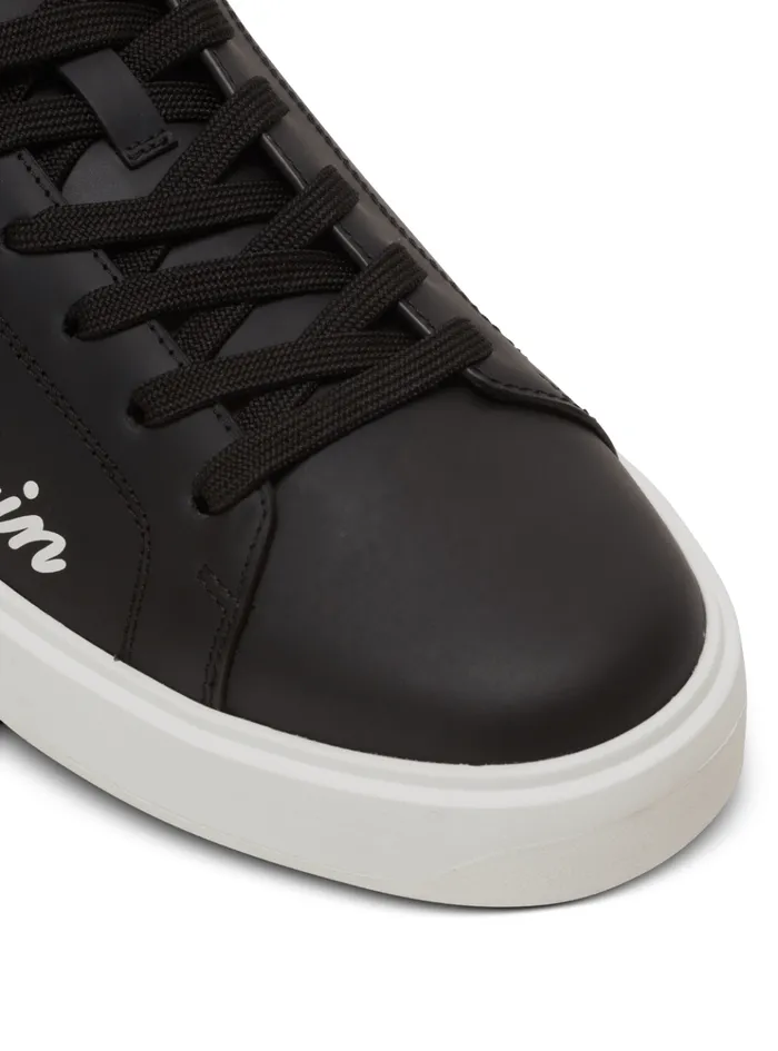 BCourt Signature Calfskin Sneakers Black Men Balmain Sneakers