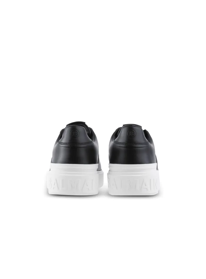 BCourt Trainers In Calfskin Black Women Balmain Sneakers