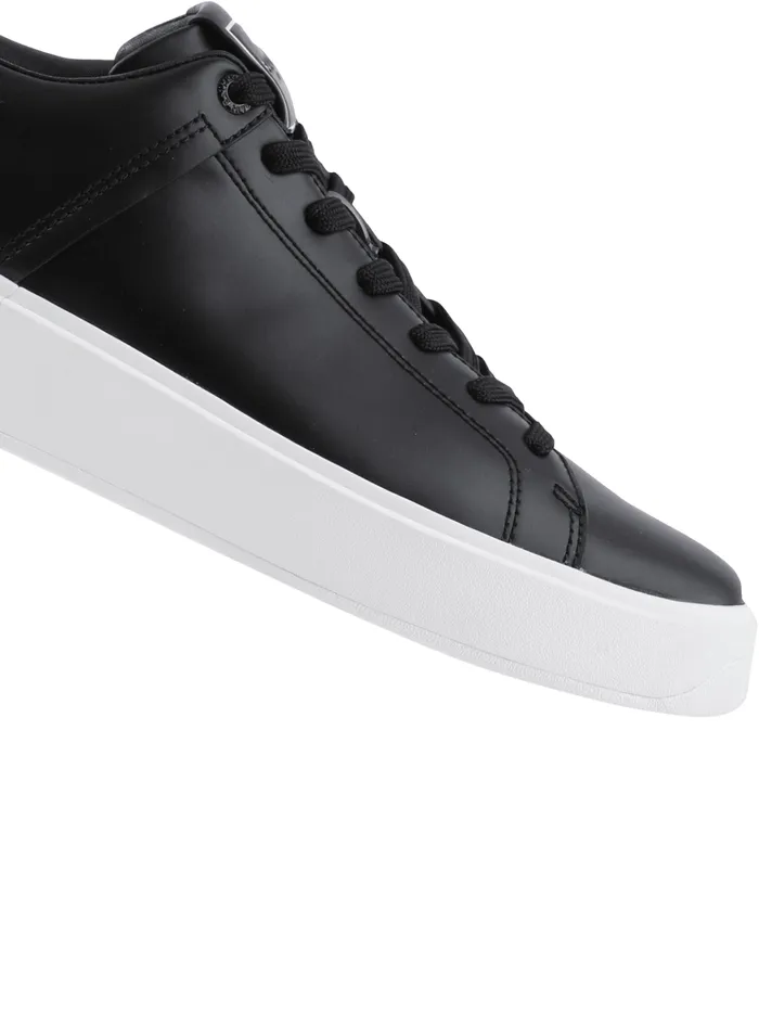 BCourt Trainers In Calfskin Black Women Balmain Sneakers