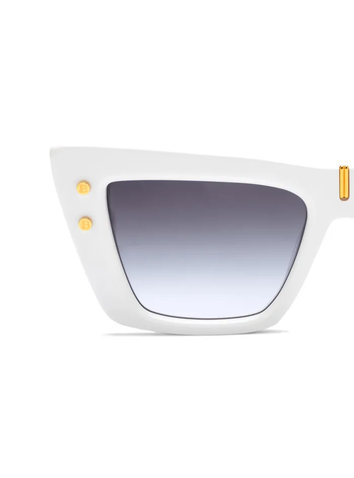 BEye Sunglasses White WomenMen Balmain Eyewear
