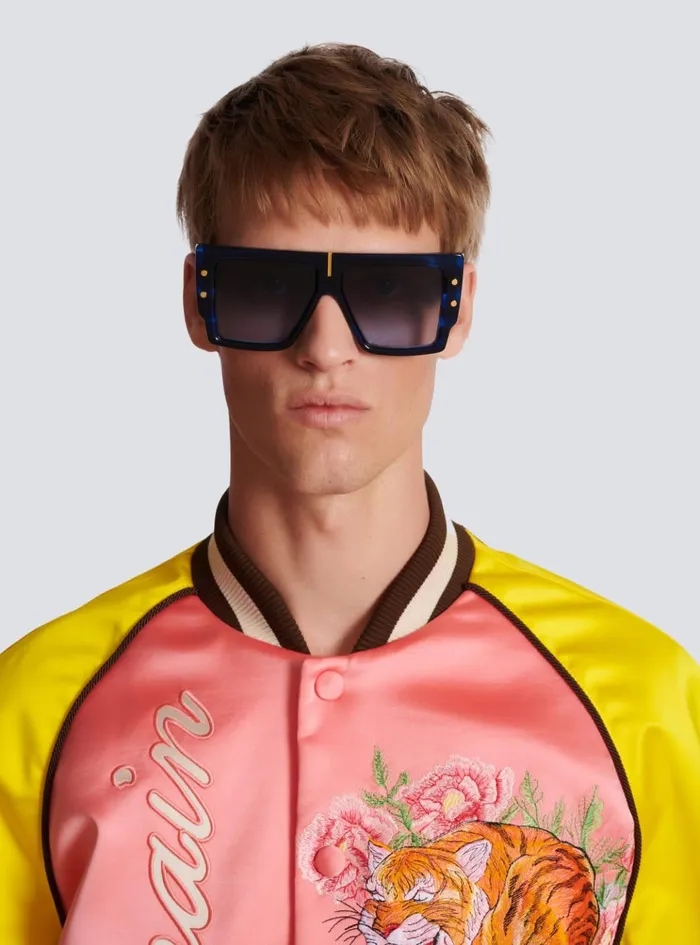 BGrand Sunglasses Blue WomenMen Balmain Eyewear