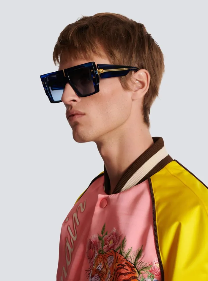 BGrand Sunglasses Blue WomenMen Balmain Eyewear