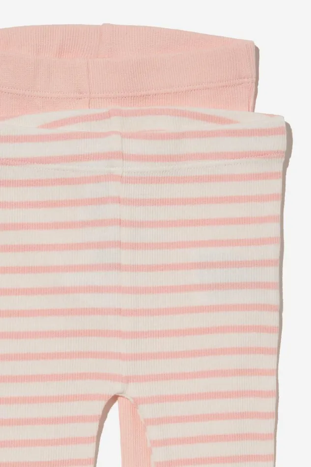 Baby Bottoms Cotton On 2 Pack Essentials Skinny Legging Pinky