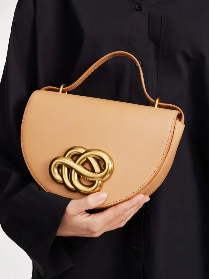 Bags Women By Malene Birger Cebella Leather Shoulder Bag Tan Bags Women By Malene Birger Cebella Leather Shoulder Bag Tan