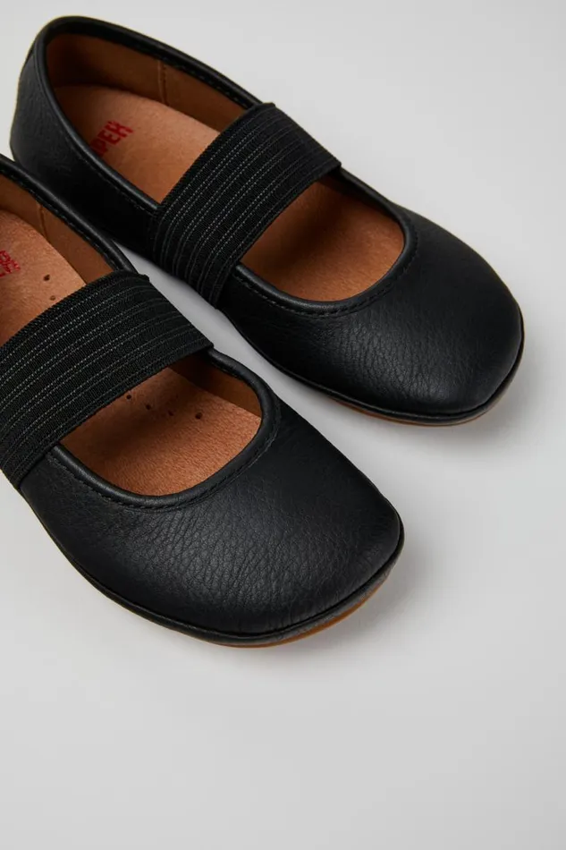Ballerinas Kids Camper Right Black Leather Ballerina