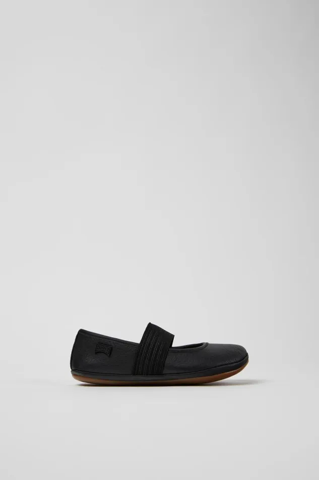 Ballerinas Kids Camper Right Black Leather Ballerina