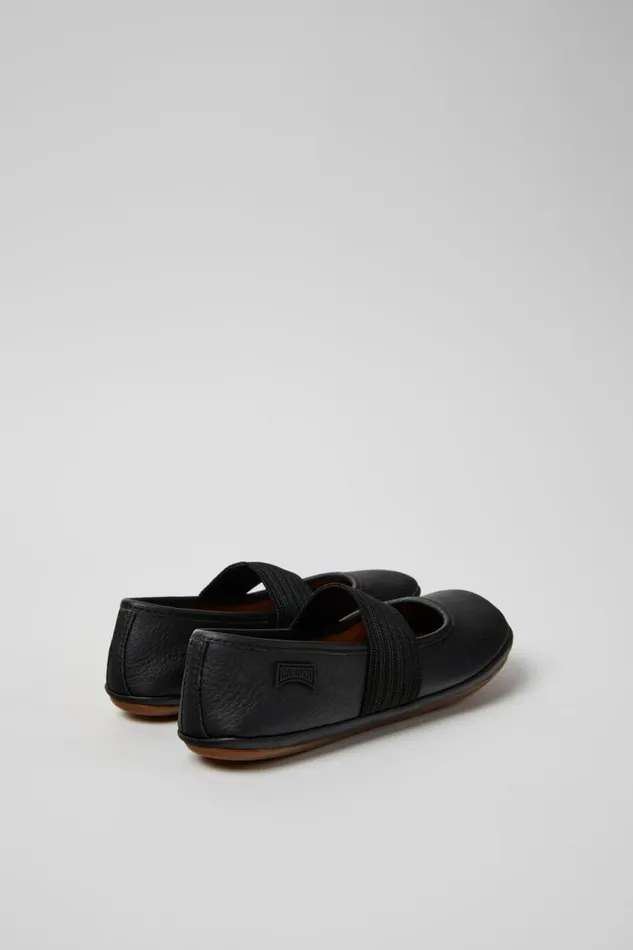 Ballerinas Kids Camper Right Black Leather Ballerina
