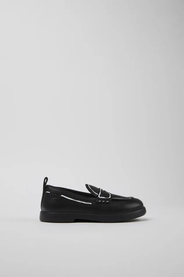 Ballerinas Kids Camper Twins Black Leather Shoes Ballerinas Kids Camper Twins Black Leather Shoes