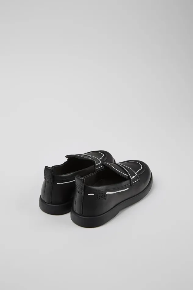 Ballerinas Kids Camper Twins Black Leather Shoes Ballerinas Kids Camper Twins Black Leather Shoes