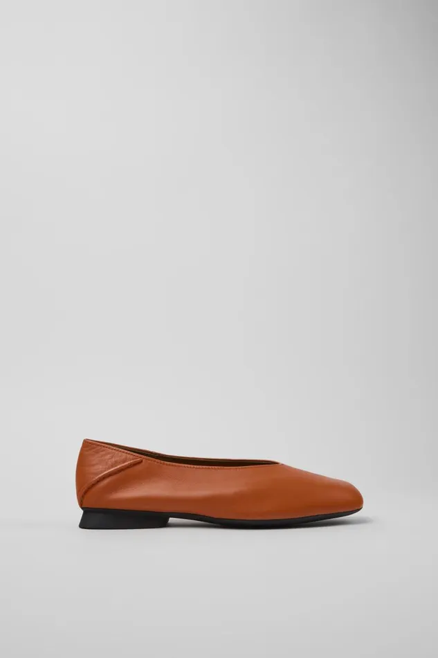 Ballerinas Women Camper Casi Myra Orange Leather Ballerinas