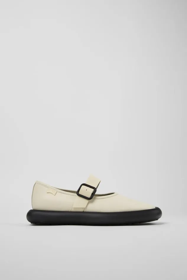 Ballerinas Women Camper Onda White Leather Mary Jane