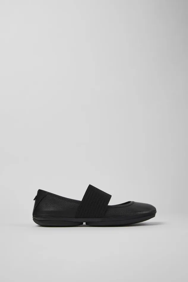 Ballerinas Women Camper Right Black Leather Ballerina