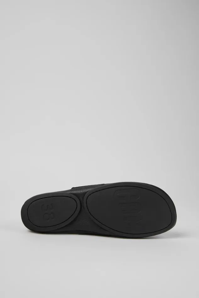 Ballerinas Women Camper Right Black Leather Ballerina