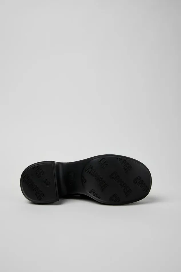 Ballerinas Women Camper Thelma Black Leather MoccasinBallerina