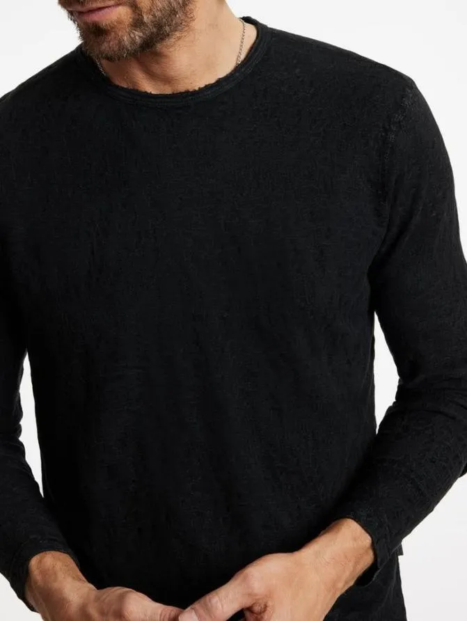 BEACON CREWNECK Black Clothing John Varvatos Sweaters