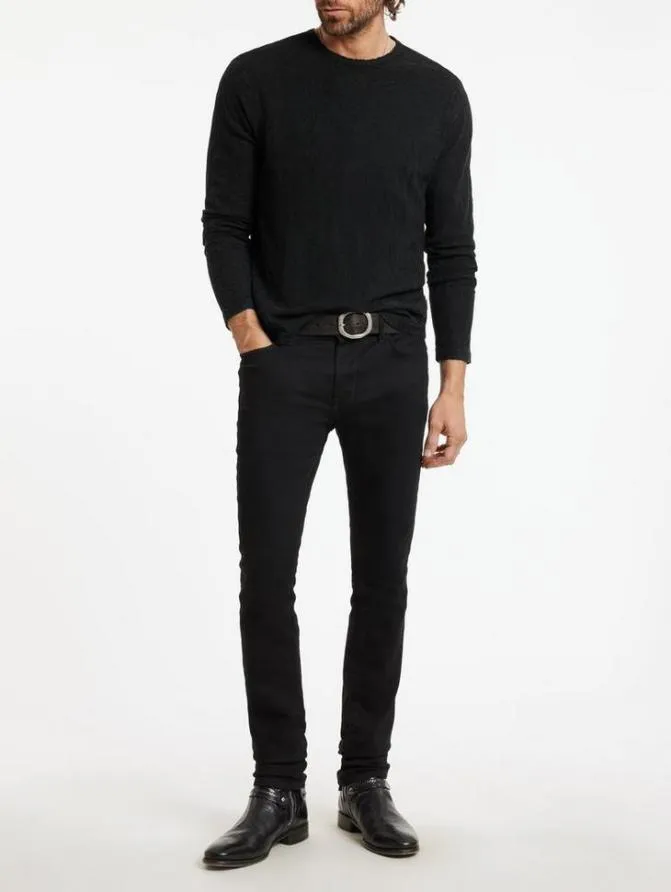 BEACON CREWNECK Black Clothing John Varvatos Sweaters