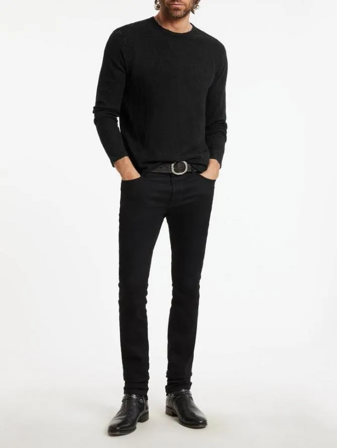 BEACON CREWNECK Black Clothing John Varvatos Sweaters