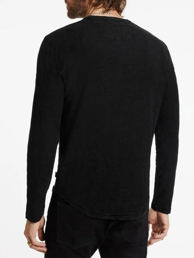 BEACON CREWNECK Black Clothing John Varvatos Sweaters