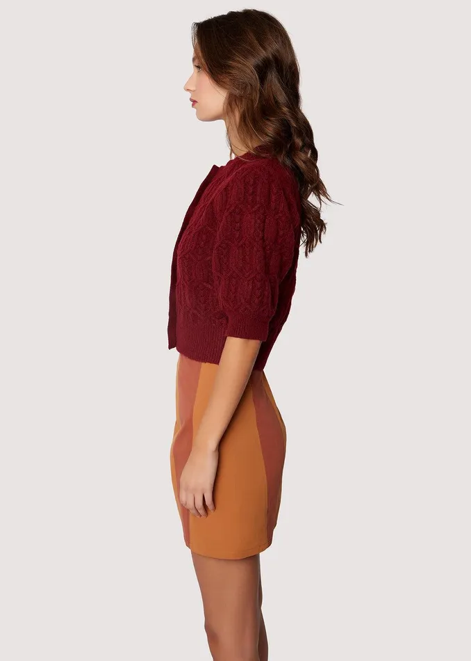 Beatrice Cardigan Burgundy Women Lost Wander Outerwear