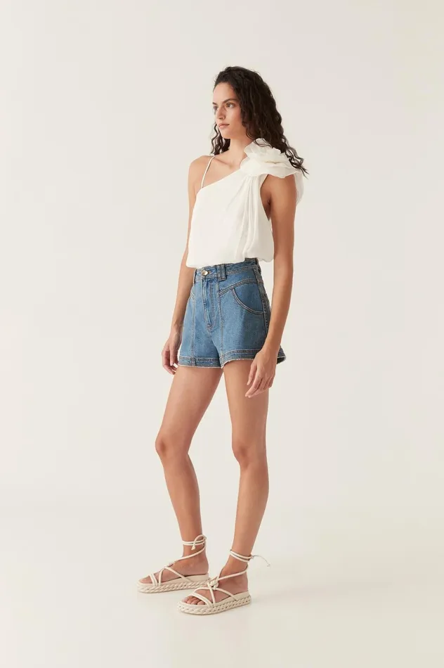 Belmond Denim Short 90039s Wash Women Aje Shorts