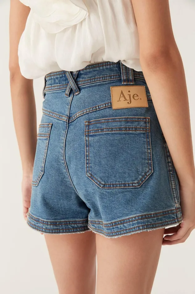 Belmond Denim Short 90039s Wash Women Aje Shorts