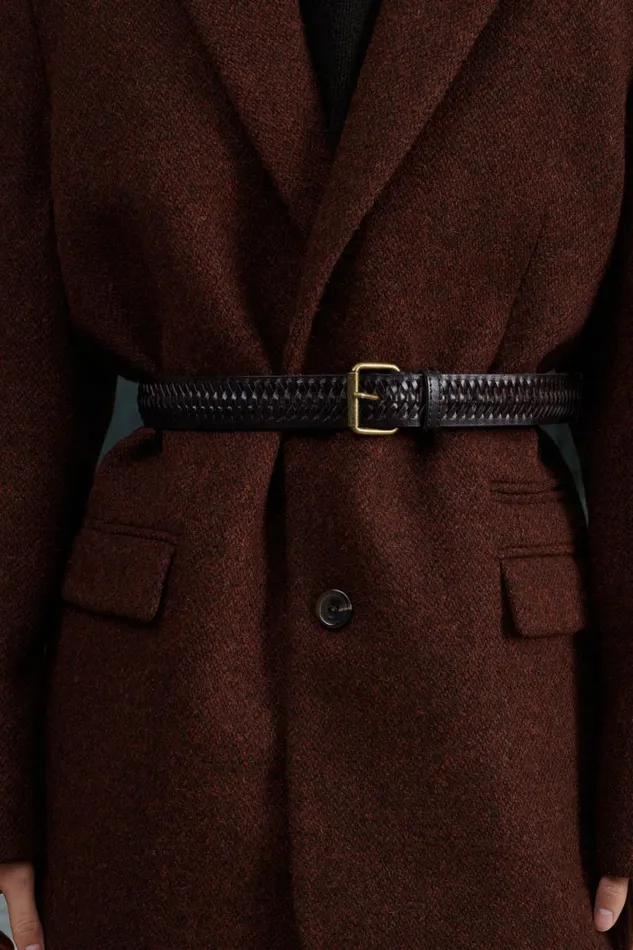 Belts Women Soeur WAVE BELT Dark Brown