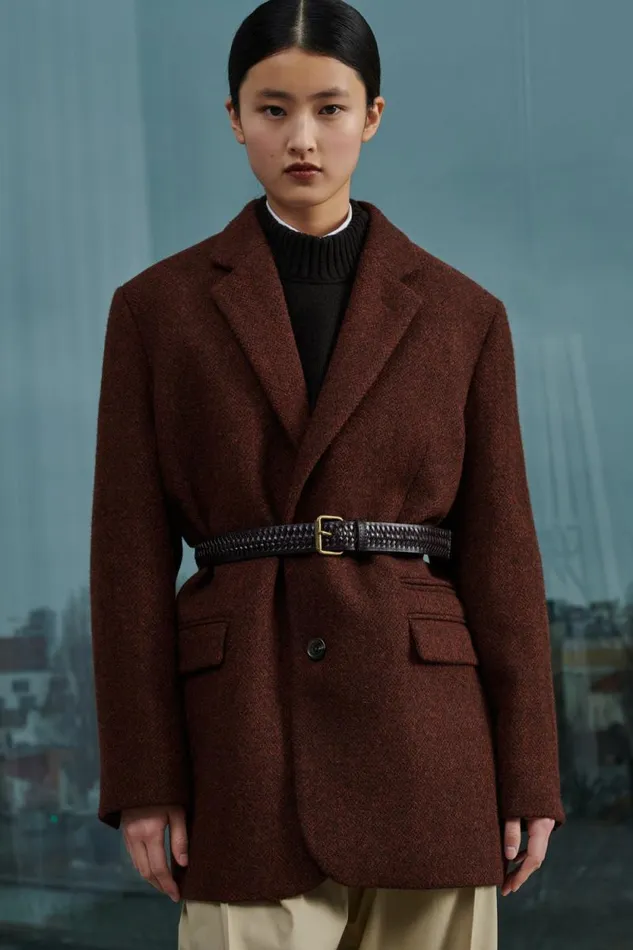 Belts Women Soeur WAVE BELT Dark Brown