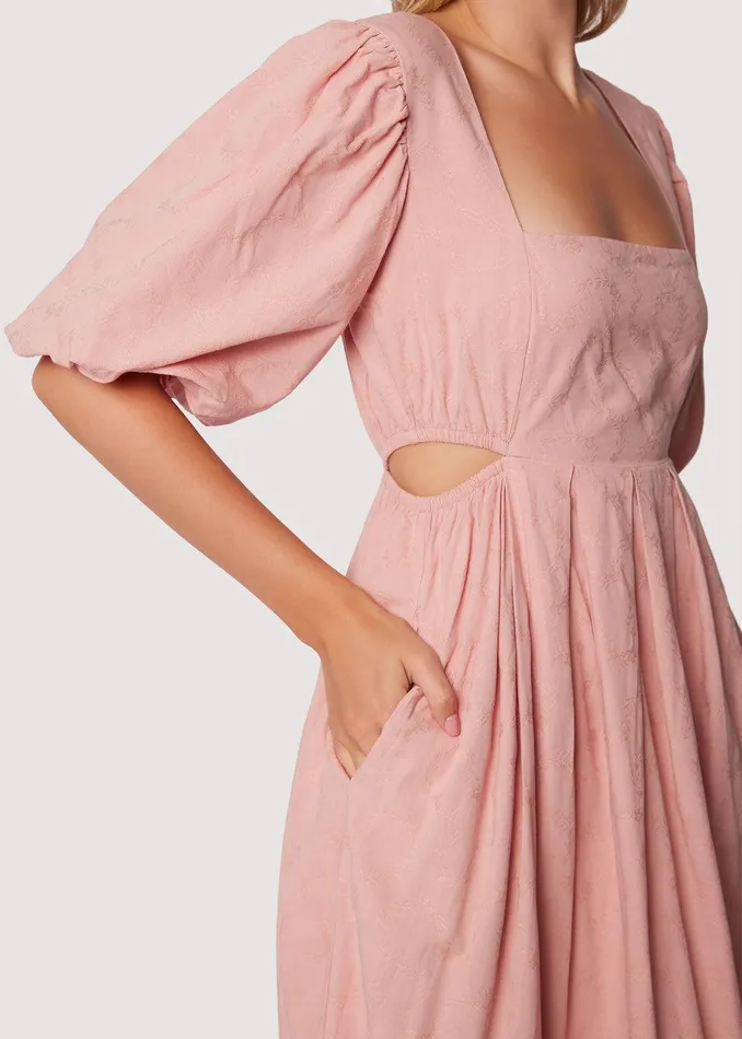 Bird Song Midi Dress Blushpink Women Lost Wander Dresses