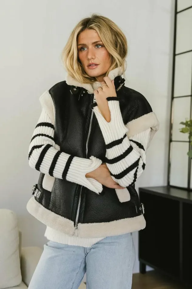 BlankNYC Off To The Races Vest In Black Black Women Bohme Outerwear