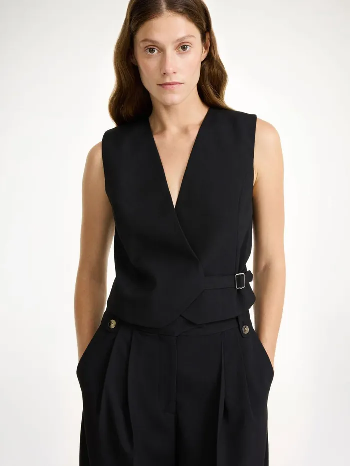 Blazers Women By Malene Birger Talime Waistcoat Black Blazers Women By Malene Birger Talime Waistcoat Black