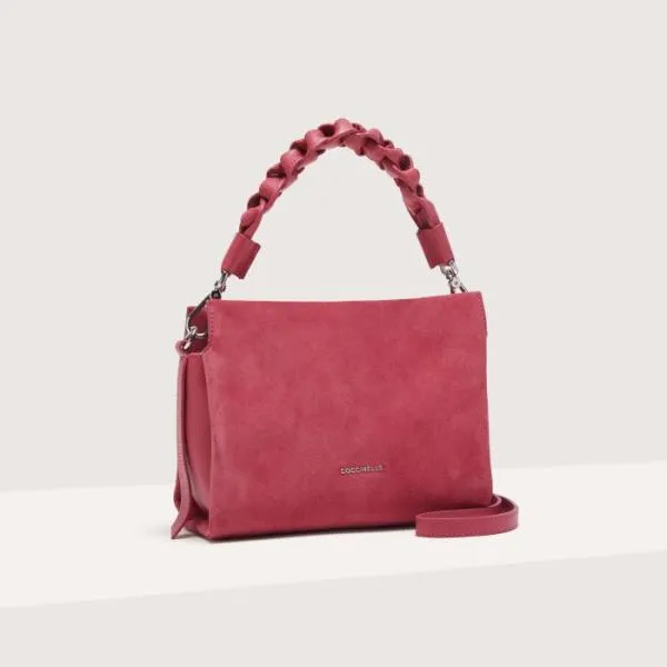 Boheme Suede Bimaterial Small Rosewood Women Coccinelle Top Handle Bag Boheme Suede Bimaterial Small Rosewood Women Coccinelle Top Handle Bag