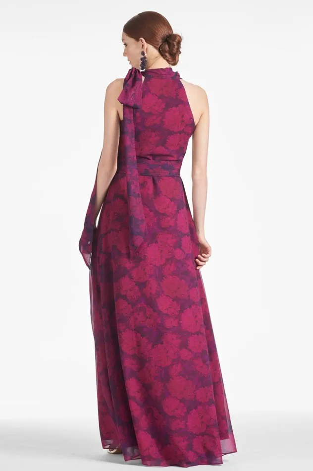 Boho Women Sachin and Babi Kayla Gown 8211 Magenta Bloom