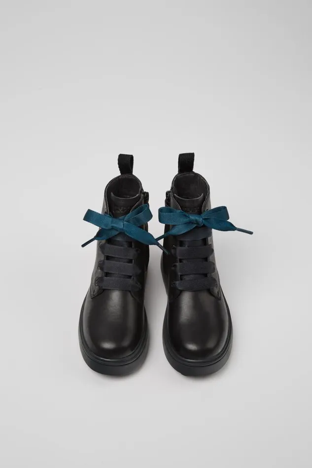 Boots Kids Camper Norte Black Leather Ankle Boots Boots Kids Camper Norte Black Leather Ankle Boots