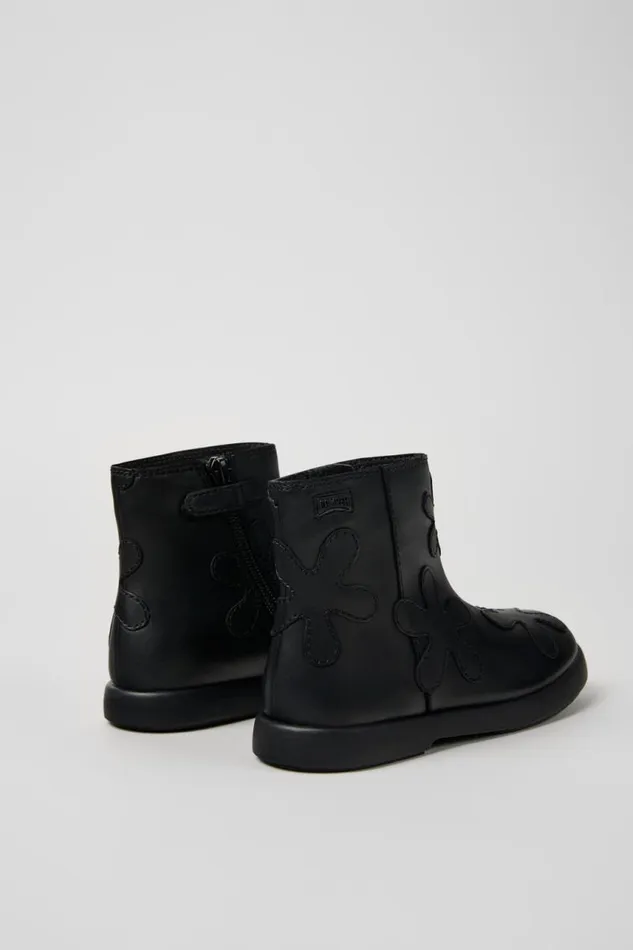 Boots Kids Camper Twins Black Leather Boots Boots Kids Camper Twins Black Leather Boots