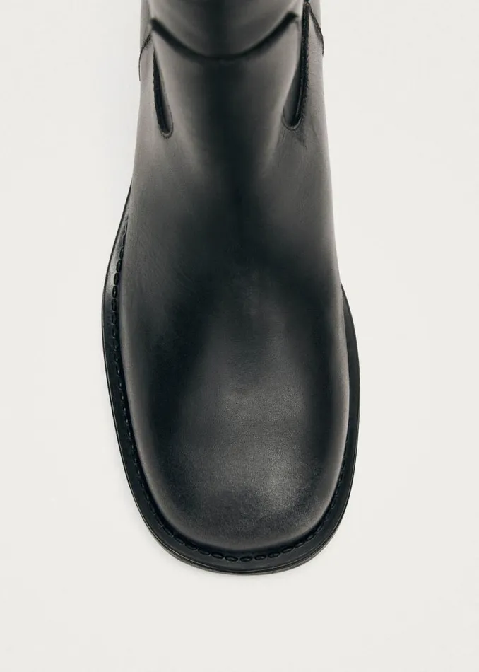 Boots Women ALOHAS Sajan Black Leather Boots