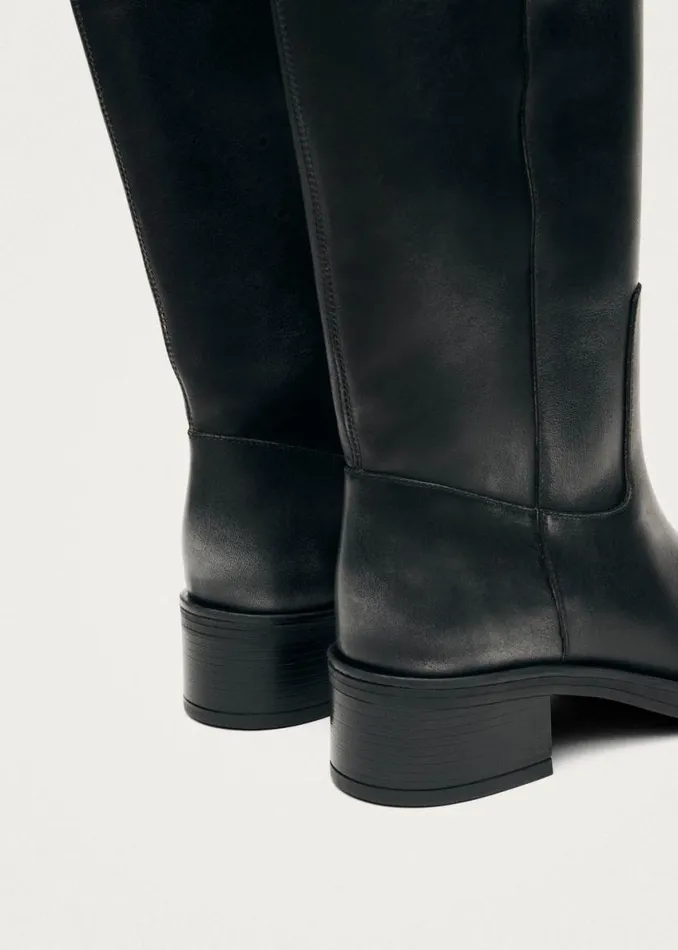 Boots Women ALOHAS Sajan Black Leather Boots