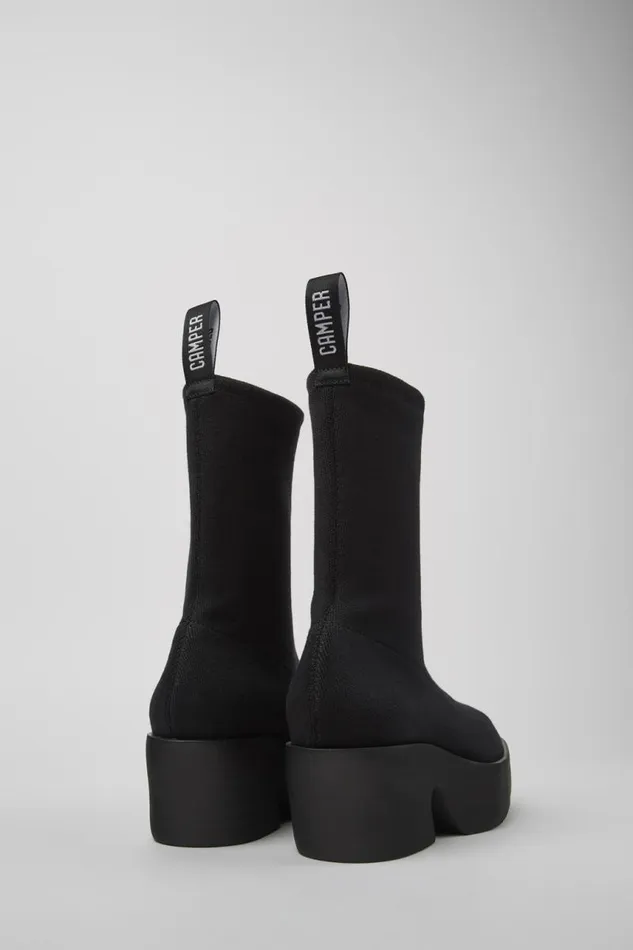 Boots Women Camper Billie TENCEL Black Textile Boots Boots Women Camper Billie TENCEL Black Textile Boots