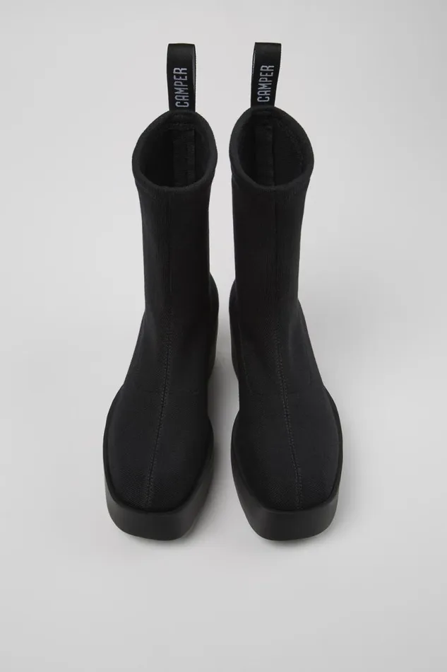 Boots Women Camper Billie TENCEL Black Textile Boots Boots Women Camper Billie TENCEL Black Textile Boots