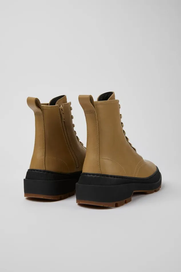 Boots Women Camper Brutus Trek MICHELIN Beige Leather Ankle Boots Boots Women Camper Brutus Trek MICHELIN Beige Leather Ankle Boots