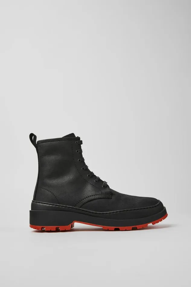 Boots Women Camper Brutus Trek MICHELIN Black Nubuck Ankle Boots Boots Women Camper Brutus Trek MICHELIN Black Nubuck Ankle Boots