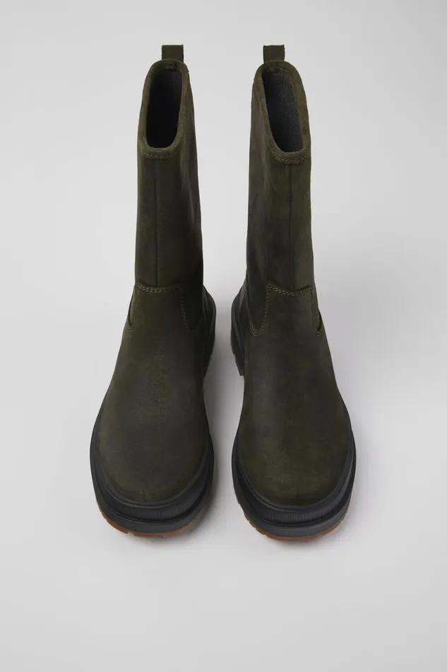Boots Women Camper Brutus Trek MICHELIN Green Nubuck Boots Boots Women Camper Brutus Trek MICHELIN Green Nubuck Boots