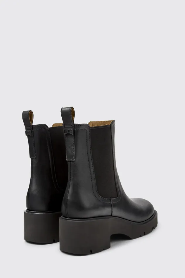 Boots Women Camper Milah Black Leather Ankle Boots Boots Women Camper Milah Black Leather Ankle Boots