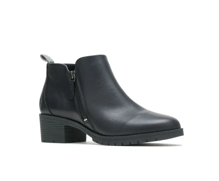 Boots Women Hadley Side Zip Boot Black Leather Hush Puppies Boots Women Hadley Side Zip Boot Black Leather Hush Puppies