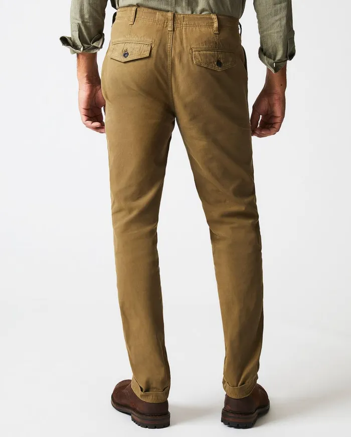 Bottoms Men Billy Reid Canvas Chino Pant Moss Green
