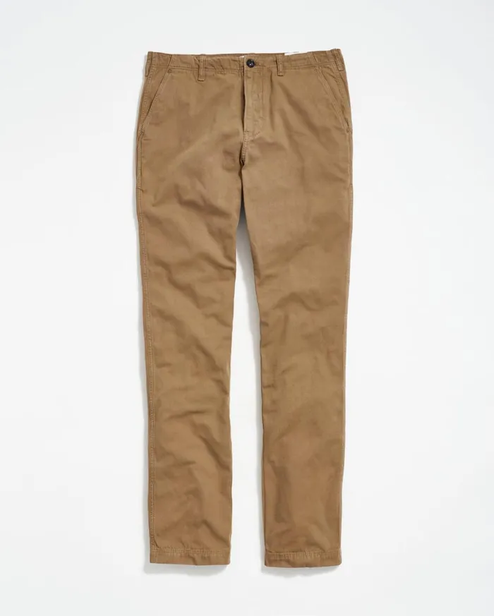 Bottoms Men Billy Reid Canvas Chino Pant Moss Green