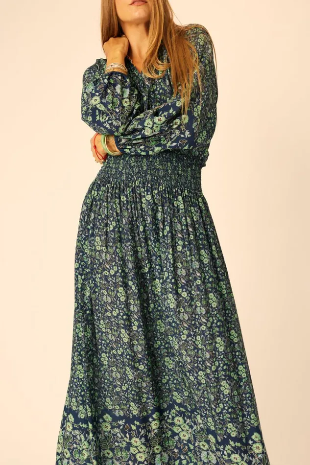 Bottoms Shop Natalie Martin BELLA SKIRT Petite Fleur Marine