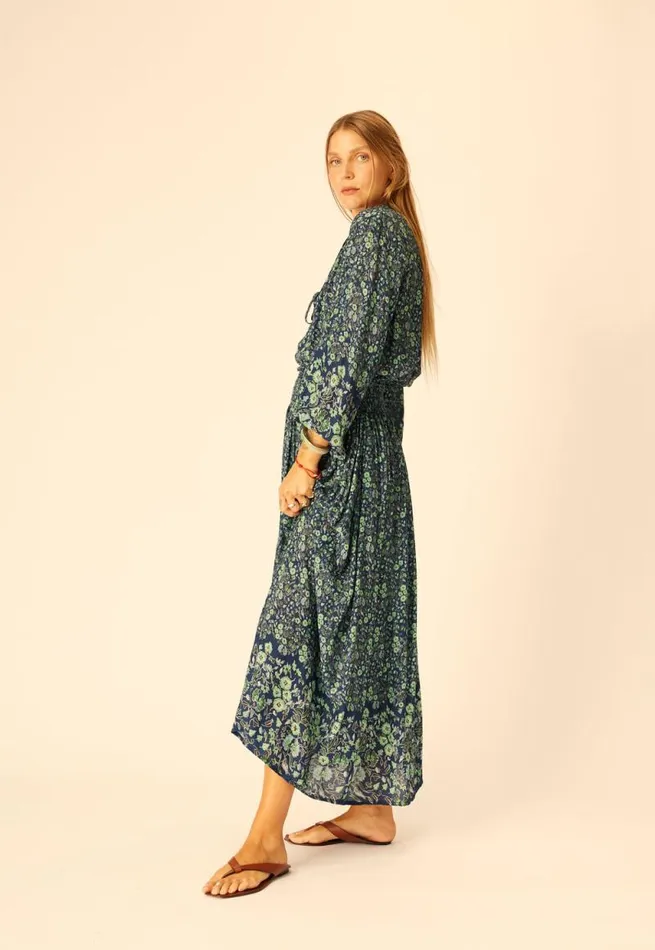Bottoms Shop Natalie Martin BELLA SKIRT Petite Fleur Marine