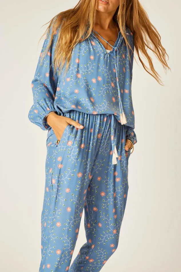 Bottoms Shop Natalie Martin BIANCA PANT Pinwheel Denim